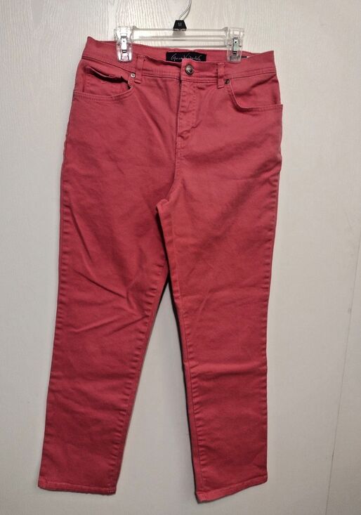 Gloria Vanderbilt Denim - Gloria Vanderbilt Womens Size 8 Short Amanda Straight Leg Coral Denim Jeans